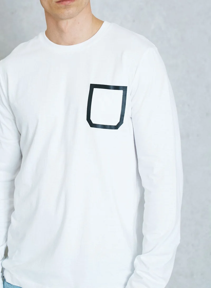BRAVE SOUL Activist Pocket Detailed T-Shirt