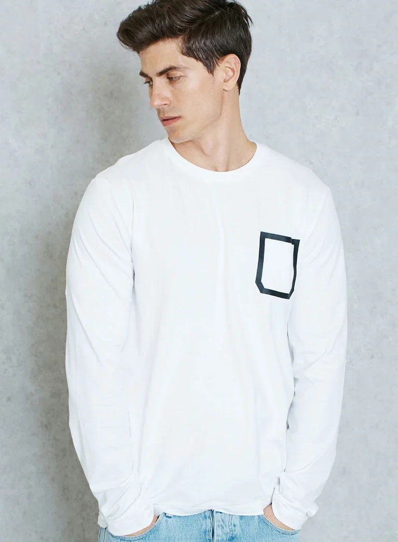 BRAVE SOUL Activist Pocket Detailed T-Shirt