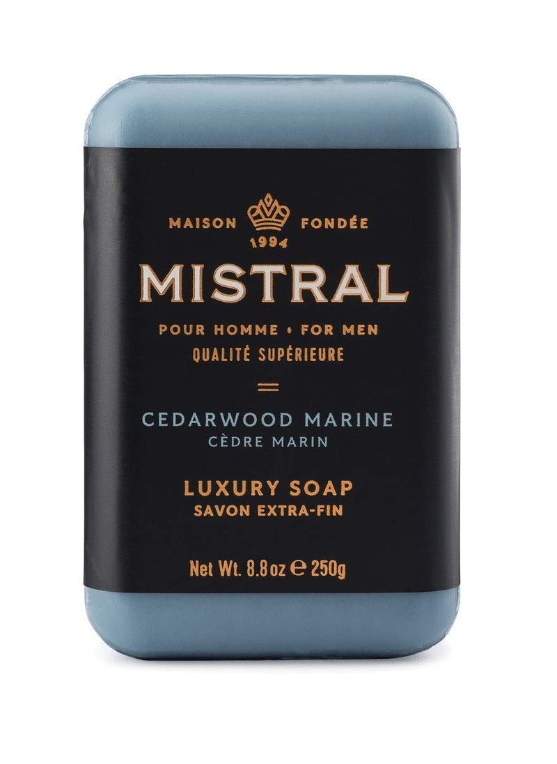 mistral Mistral Bar Soap Organic, Cedarwood Marine, Large 
