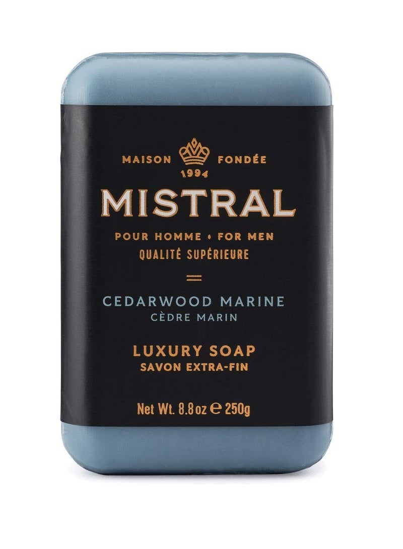 mistral Mistral Bar Soap Organic, Cedarwood Marine, Large