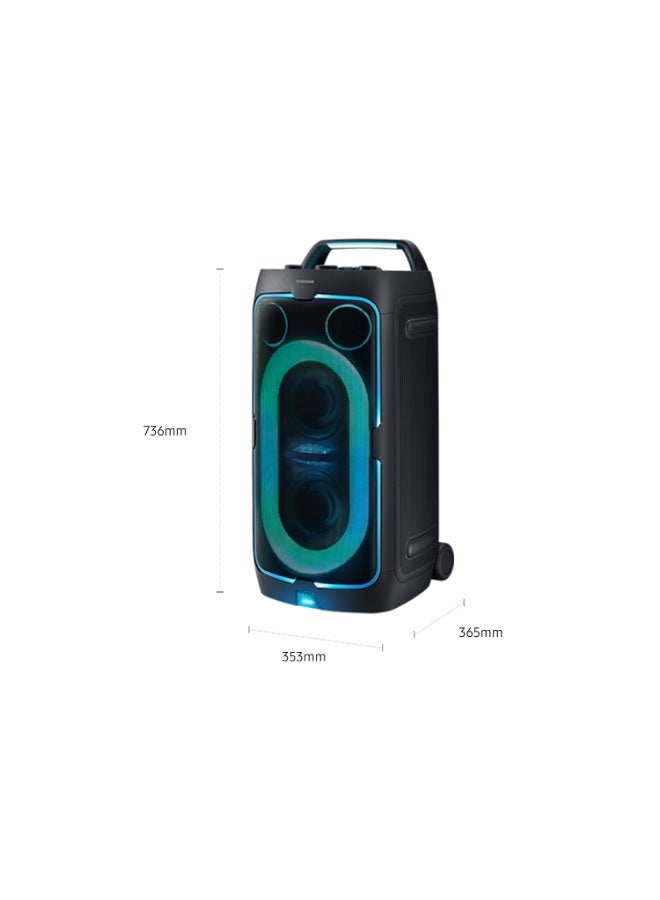 Samsung Sound Tower, MX-ST50F Party Speaker, 240W High Power, Powerful Party Sound, Party Lights +, 18 Hours of Playtime, Water-resistant (IPX4) MX-ST50F/SA black - Image 4