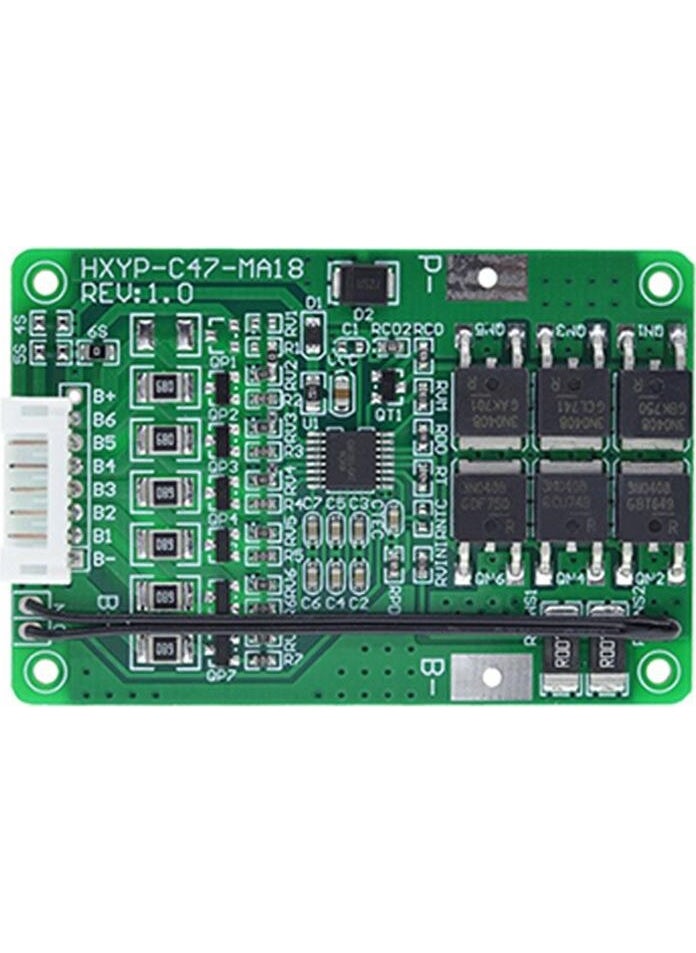 6s 20A Bms 25.2V 18650 Lithium-Lipo Battery Charge Protection Module with Thermistor with Cable Socket