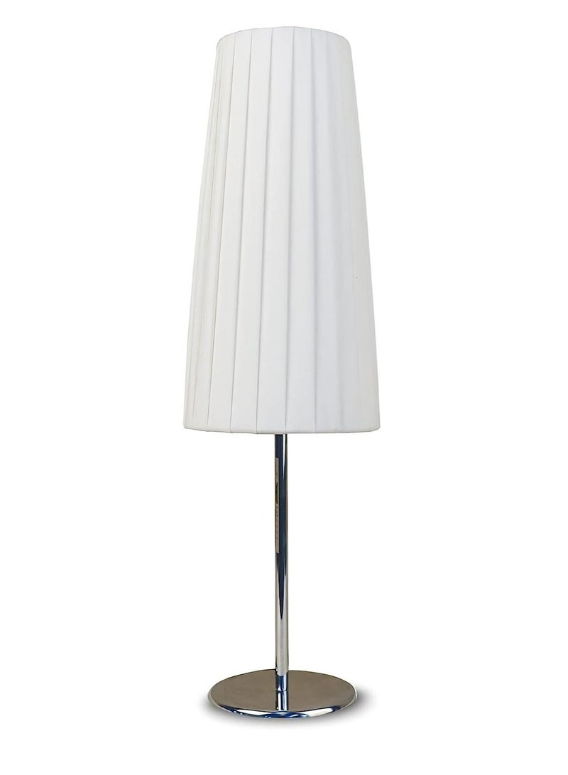 Table Lamp E27 Fabric Stripe design Reading Bedside Lamps Ideal for Bedroom Office 40 Watt - Image 1