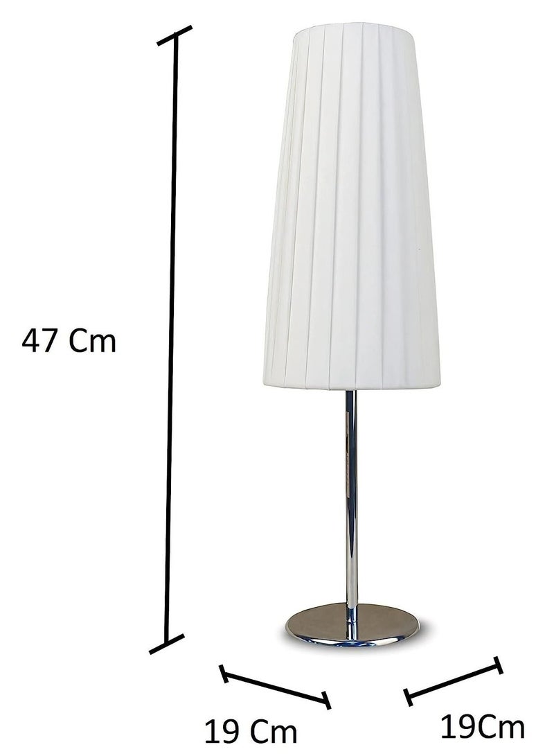Table Lamp E27 Fabric Stripe design Reading Bedside Lamps Ideal for Bedroom Office 40 Watt - Image 2
