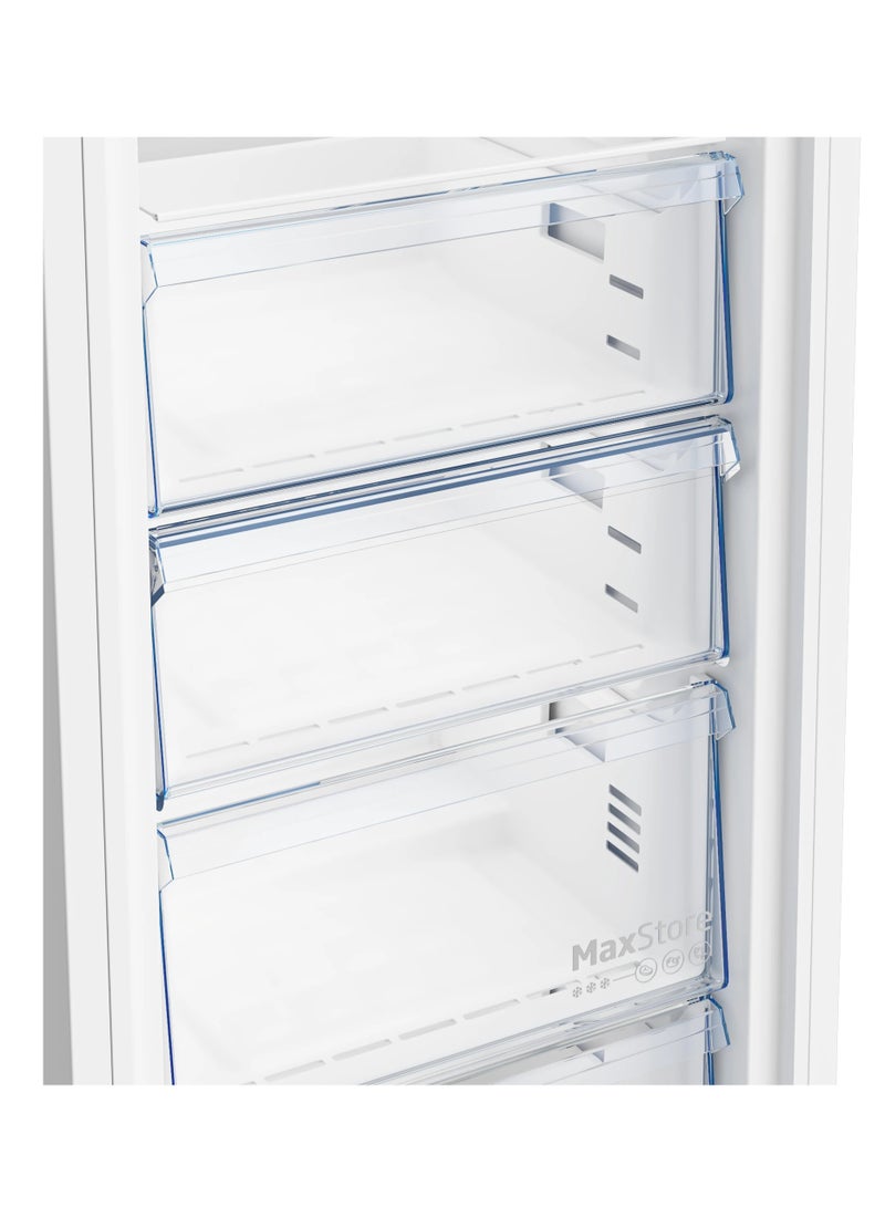 Beko Upright Deep Freezer 220 L Digital 6 Drawers - 270 L 230 W B3RFNE274B Black - Image 4