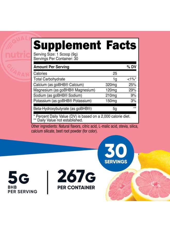 Nutricost خليط مشروبات ملح BHB (30 حصة، بنكهة ليمون الفراولة) (5 جرام BHB لكل حصة) - 0 جرام سكر إجمالي، منتج نباتي - Image 2