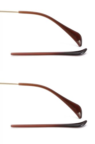 NicelyFit Earsocks Temple Socks Sleeves Replacement Parts For RayBan Sunglasses Glass Frames RB3025 RB3026 TT003 (Coffee 2P) - Image 3