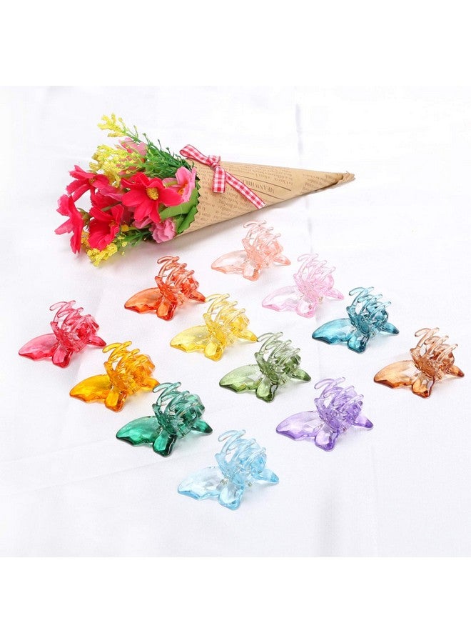 NAISIER Hair Claw Clips Jaw Clips 1.8 Inch 24 Pieces Girls Clear Butterfly Hair Clips Beautiful Butterfly Hair Clips Hair Accessories For Girls And Women.(Small Sized24 Pack)  - Image 5