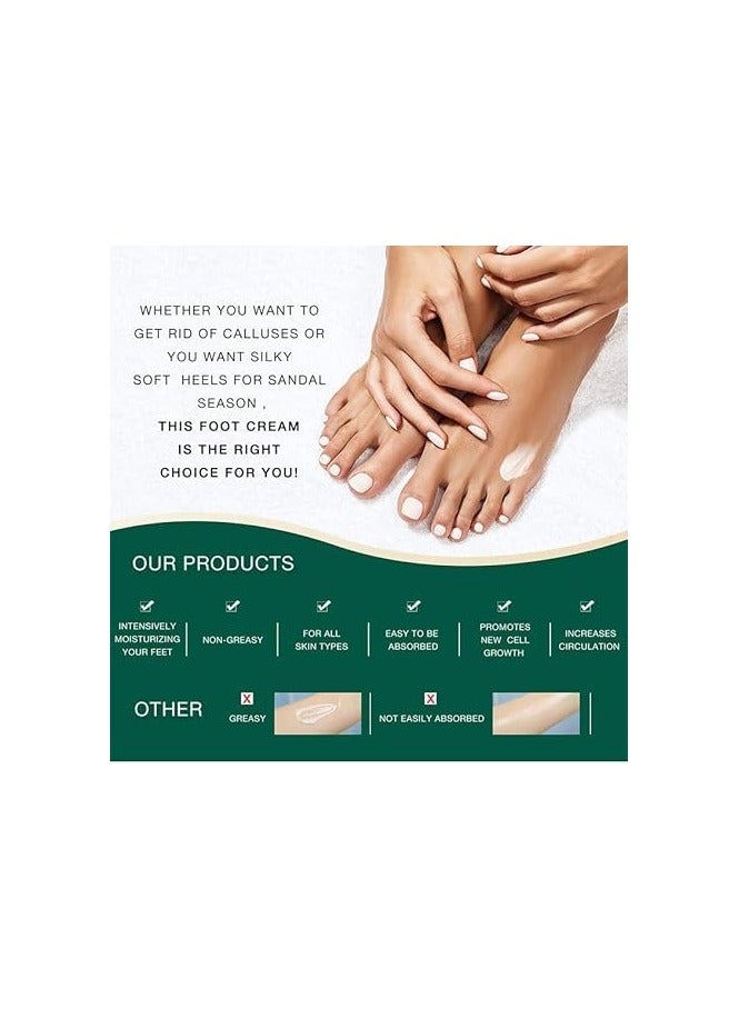 ISSUWEN Urea Cream for Foot 42% +2% Salicylic Acid, Foot & Hand Cream for Feet Maximum Strength Moisturizes Nourishes Softens Dry, Rough, Exfoliates Dead Skin Callus Remover For Feet 3.53oz - Image 5