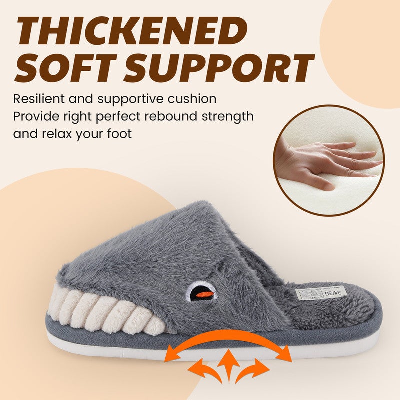 Lucky Kids Cartoon Slippers for Kids, Funny Animal House Shoes with Non-Slip Sole, Cozy Plush Indoor Comfort Footwear for Boys and Girls - Image 3