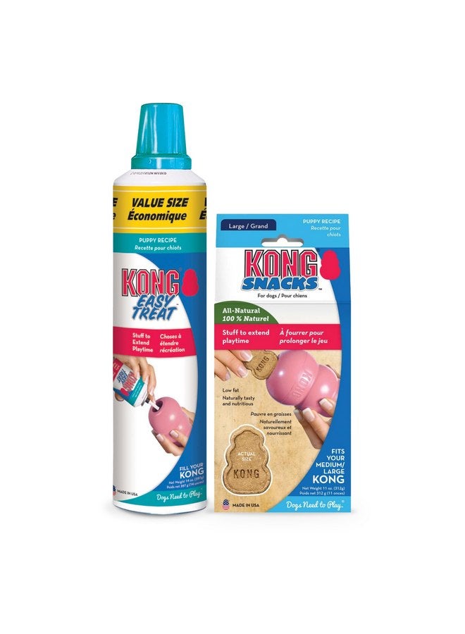 KONG Easy Treat 14oz & Snack Combo, Puppy - Large - Image 1
