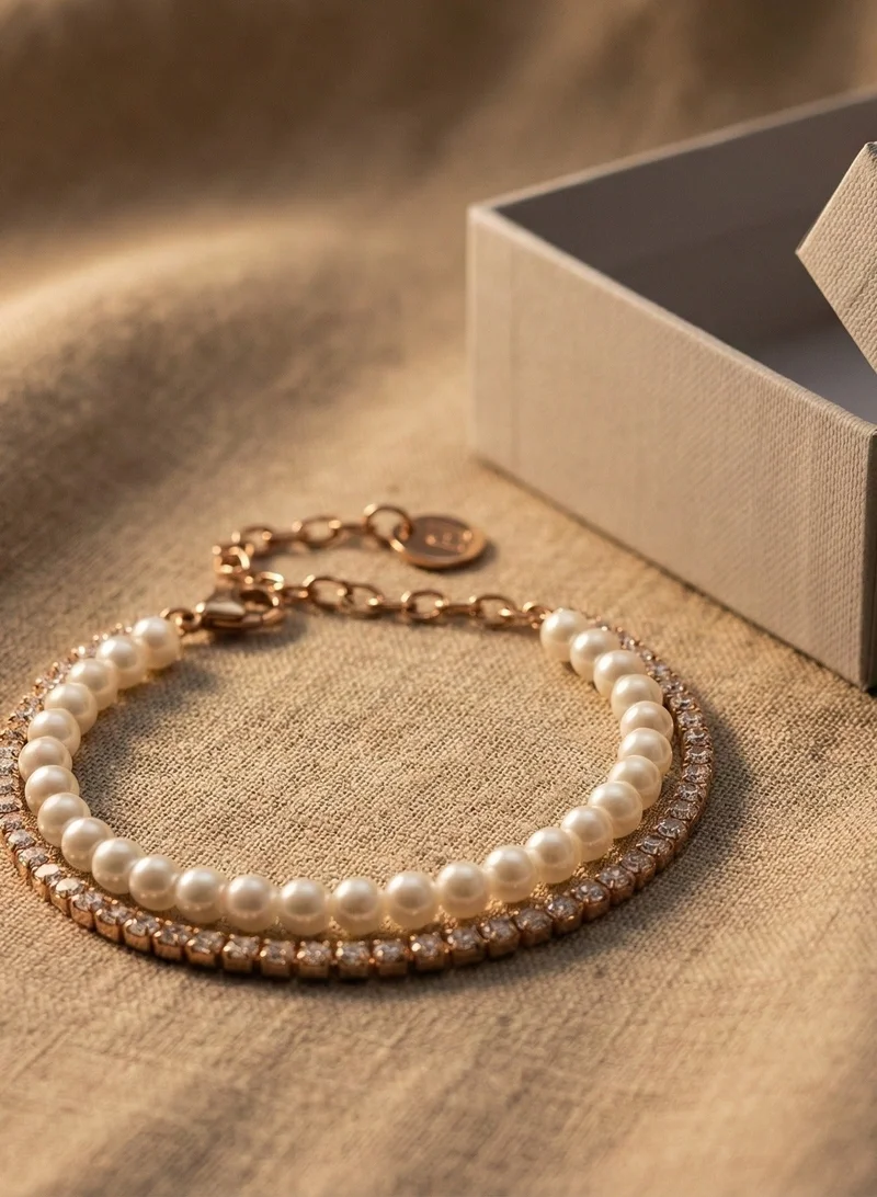 Liu Jo  Liu Jo Duo Rosegold Bracelet for Women | Best Price UAE