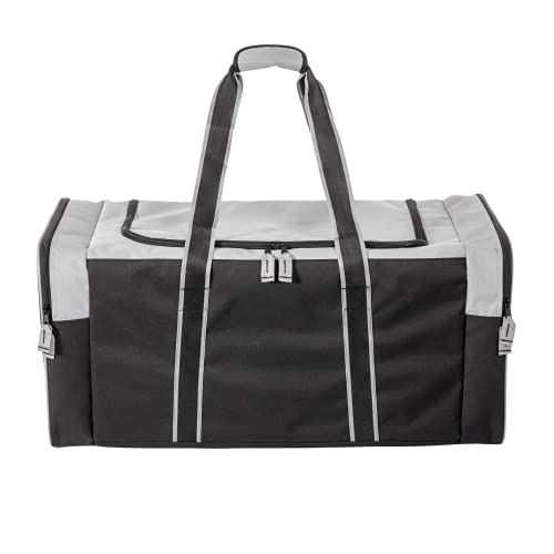 حقيبة دفل رياضية كبيرة متعددة الجيوب للاستخدام الثقيل 3 جيوب 32 بوصة رمادي