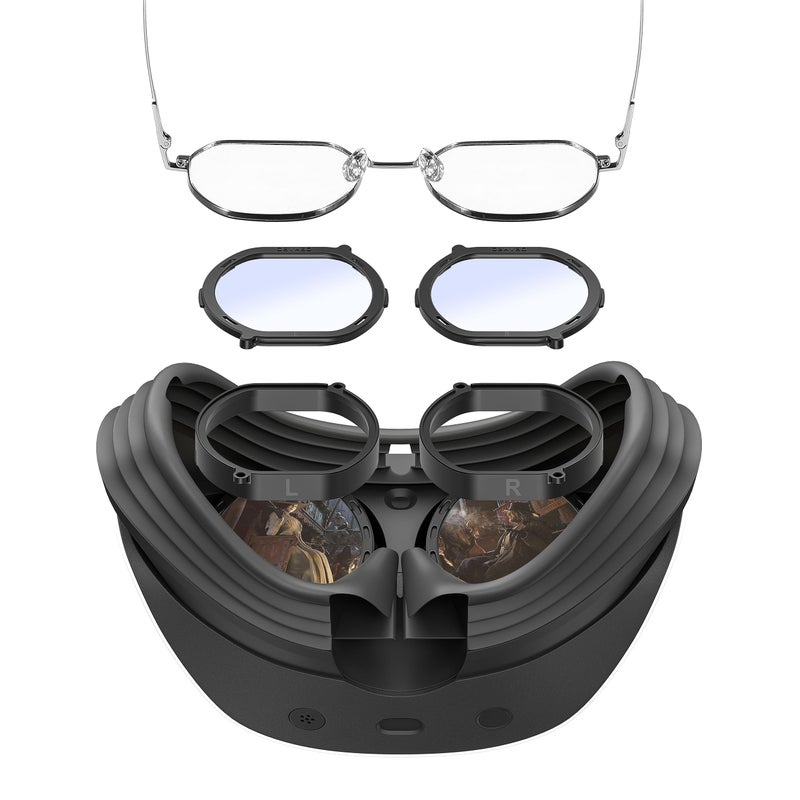 DEVASO Glasses Spacer Protector for PSVR2, Blue Light Blocking Glasses Compatible with Playstation VR2, Anti-Scratch Ring Adapter Prevent Eyeglass Glasses from Scratching for PS VR2 (1 Pair) - Image 1