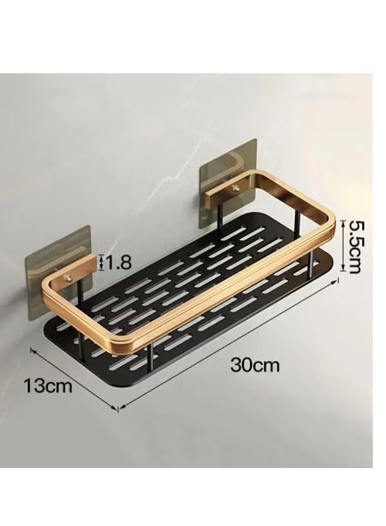 Beauenty Shower Caddy Shelf, Stainless Steel Self Adhesive No Drilling, Bathroom Shower Rack, Wall Mounted Organizer with Rustproof Basket, Toilet and Kitchen Storage - Image 2