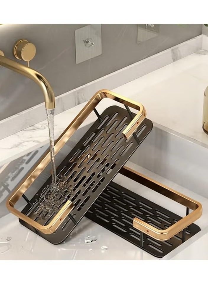 Beauenty Shower Caddy Shelf, Stainless Steel Self Adhesive No Drilling, Bathroom Shower Rack, Wall Mounted Organizer with Rustproof Basket, Toilet and Kitchen Storage - Image 4