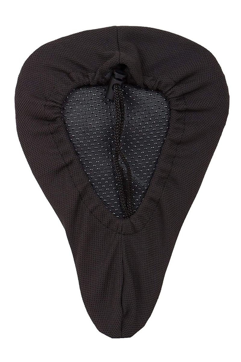 DRAUSS Cycles Bicycle Silicone Saddle Seat & Cycling Cushion Pad Bike Gel Cover| Lightweight and Portable - Black - Image 2