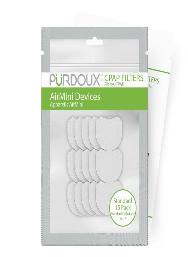 PURDOUX CPAP Filters for ResMed AirMini Devices (15 Pack) - CPAP Accessories, CPAP Replacement Supplies, ResMed CPAP Supplies for CPAP Machines - Image 1