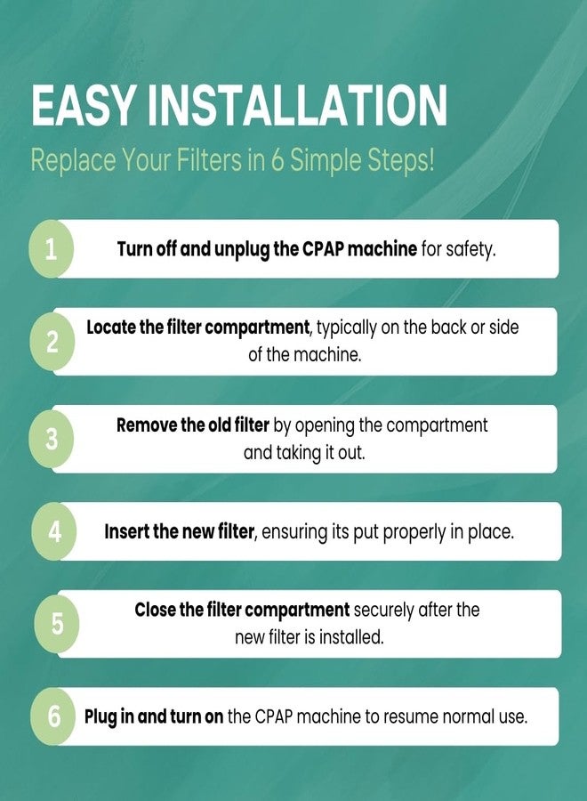 PURDOUX CPAP Filters for ResMed AirMini Devices (15 Pack) - CPAP Accessories, CPAP Replacement Supplies, ResMed CPAP Supplies for CPAP Machines - Image 3