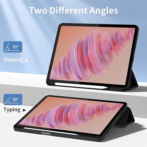 TGK Case for Lenovo Tab Plus 11.5 inch Tablet Trifold Smart Stand Cover (Black) - Image 3