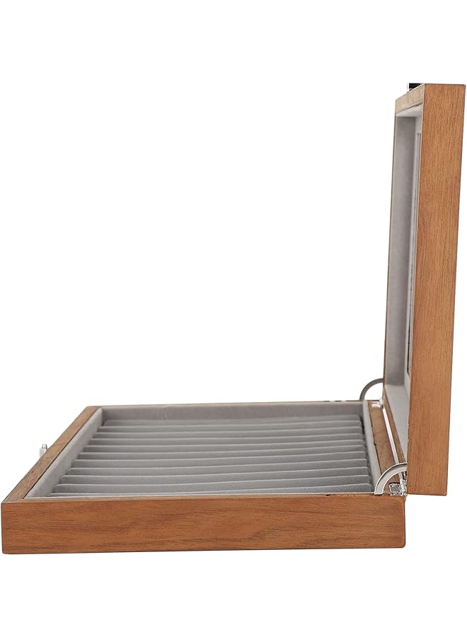 erorex Fountain Pen Display Case 12 Slot Pen Display Box Wood Display Case With Lid Pen Organizer Box Pen Storage Organizer Box For Thanksgiving Christmas Gift - Image 5