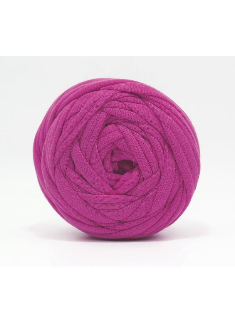 Artify Artify | Tshirt Yarn (7mm, 500gms) | Knitting Yarn for Hand DIY Bag, Basket Cushion and Other Crochet Projects - Rani  - Image 3