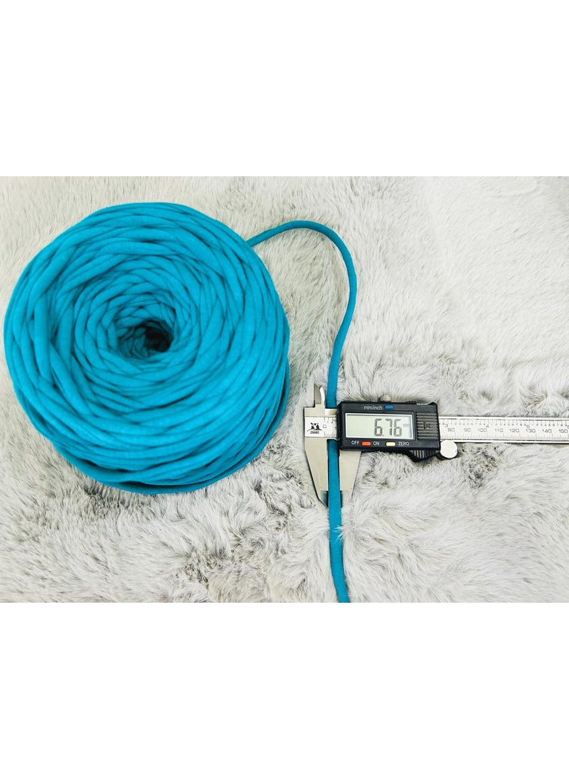 Artify Artify | Tshirt Yarn (7mm, 500gms) | Knitting Yarn for Hand DIY Bag, Basket Cushion and Other Crochet Projects - Rani  - Image 4