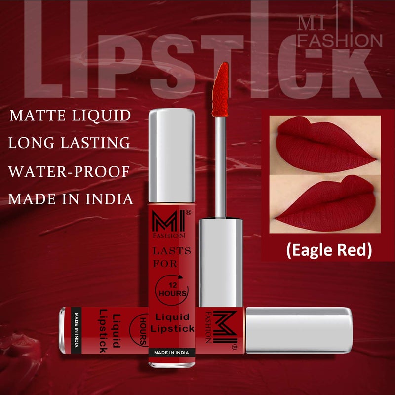 MI Fashion Made in India Lipstick Combo Offers 100 Veg Long Lasting Red Liquid Matte Lipstick Rosy Pink Creamy Matte Lipstick - Image 5