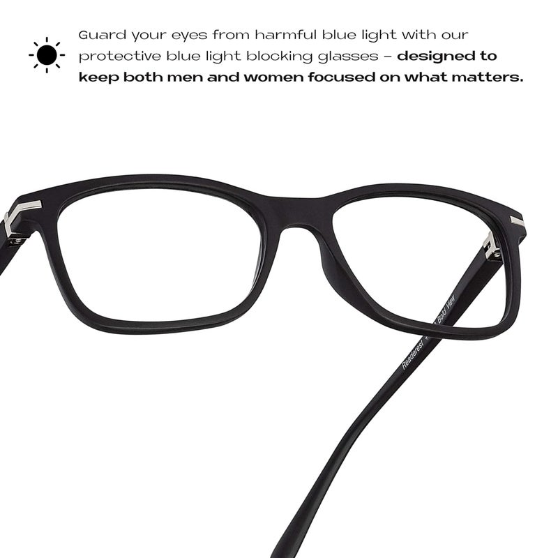 Readerest Blue Light Blocking Reading Glasses (Blush, 1.50 Magnification) Computer Eyeglasses With Thin Reflective Lens, Antiglare, Eye Strain, UV Protection, Stylish For Men And Women - Image 4