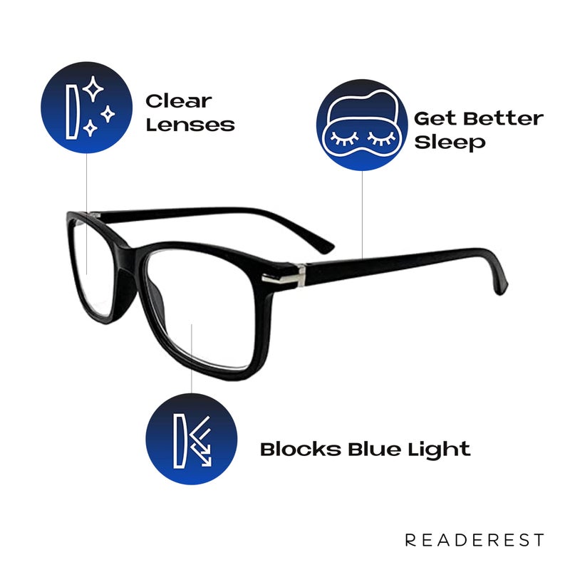 Readerest Blue Light Blocking Reading Glasses (Blush, 1.50 Magnification) Computer Eyeglasses With Thin Reflective Lens, Antiglare, Eye Strain, UV Protection, Stylish For Men And Women - Image 2
