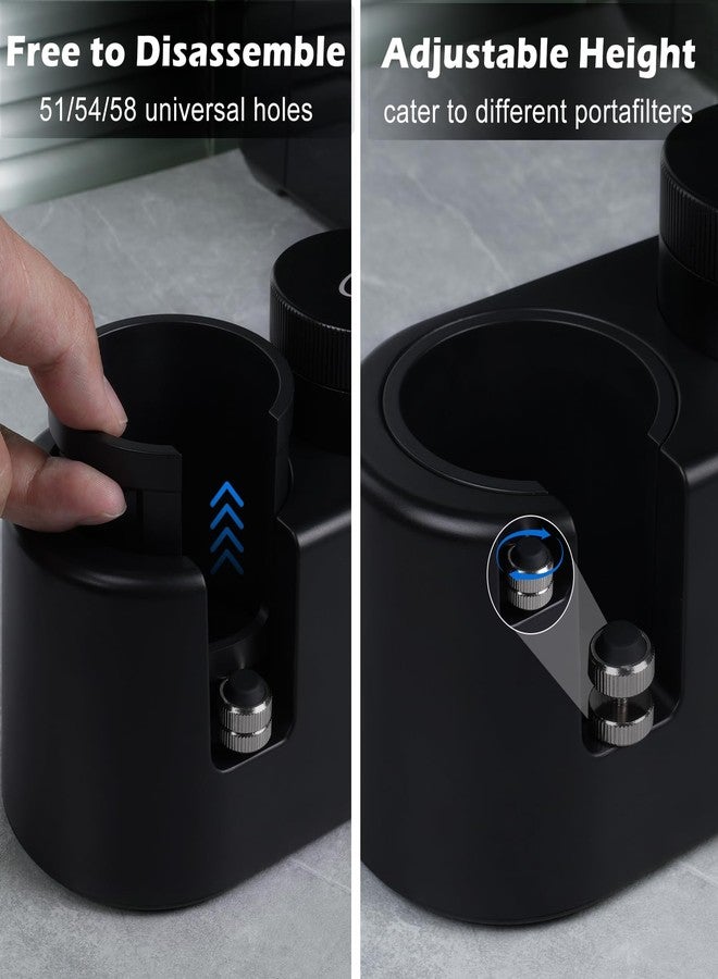 PUSEE Espresso Knock Box and Tamp Station, Plastic Portafilter Holder, Espresso Organizer Station for 51/54/58mm Espresso Accessories, Multifunctional Coffee Tools Organzier (3 in 1) - Image 3