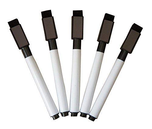 deziine Set Of 4 Black Magnetic Whiteboard Pen Erasable Marker Office School Stationery Supplies - Image 1