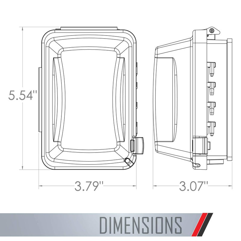 TayMac MM410W Single-Gang Horizontal/Vertical Mount Weatherproof In-Use Cover, 16 in 1, 2.75 in, White - Image 2