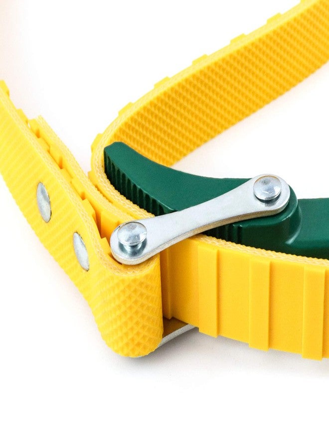 QWORK 15" Belt Strap Wrench, Multi-Purpose Adjustable Strap Oil Filter Wrench with 35 7/16" Capacity - Image 4