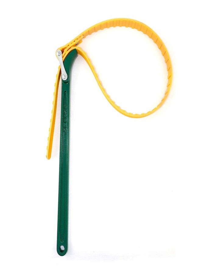QWORK 15" Belt Strap Wrench, Multi-Purpose Adjustable Strap Oil Filter Wrench with 35 7/16" Capacity - Image 1