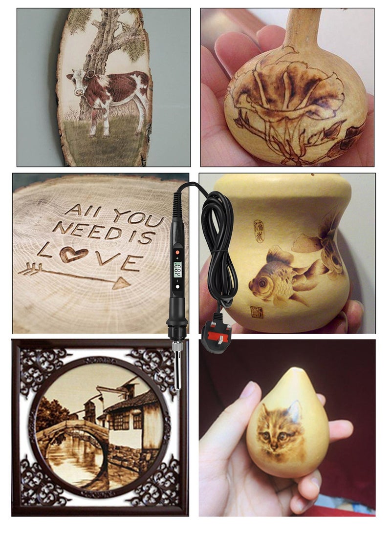 Halamine Soldering Iron Kit ，With Temperature Control Multicolour ，Soldering Iron Tool  With Leather Case，26.50×14.70×4.00centimeter - Image 4