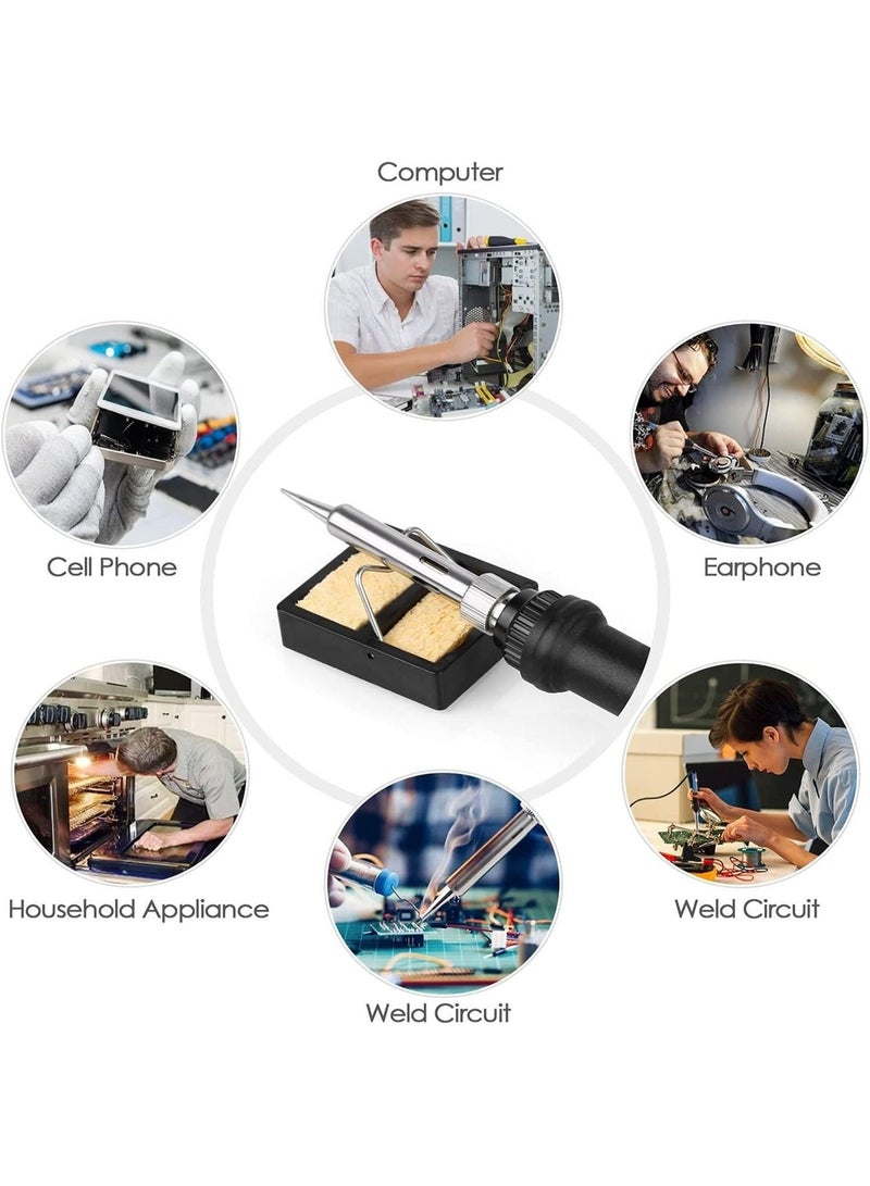 Halamine Soldering Iron Kit ，With Temperature Control Multicolour ，Soldering Iron Tool  With Leather Case，26.50×14.70×4.00centimeter - Image 5