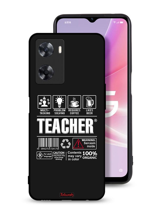 Tolwak Oppo A77s Protective Case Cover Teacher Sticker - Image 1