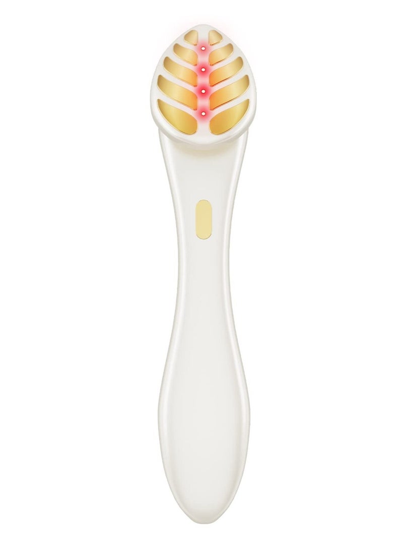 Excefore Face Eye Massager, Electric Lifting Face Neck Tightening, with Heat Facial Massager, Anti Aging Skin, for Forehead Lines, Crow's Feet Lines, Furrow, Eye Lines, Smile Lines, 2 Color Lights (White)  - Image 1