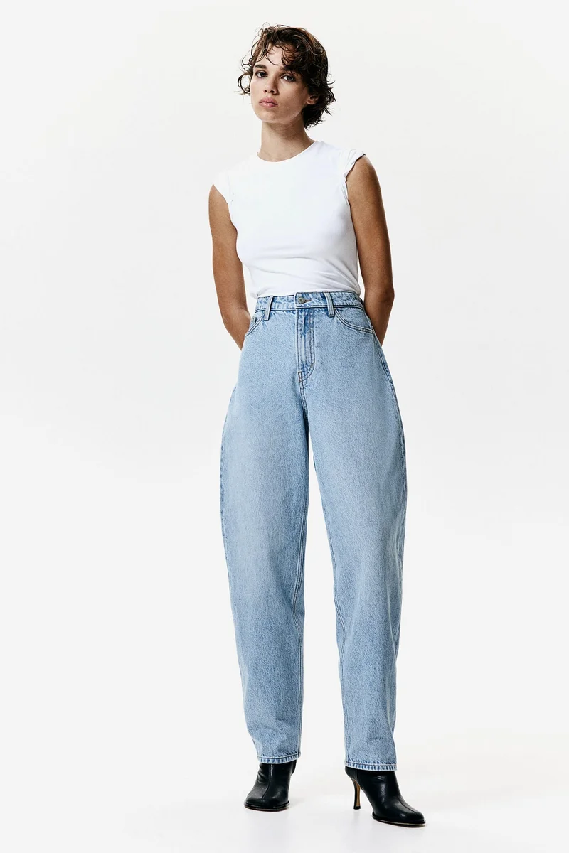 H&M Barrel High Jeans