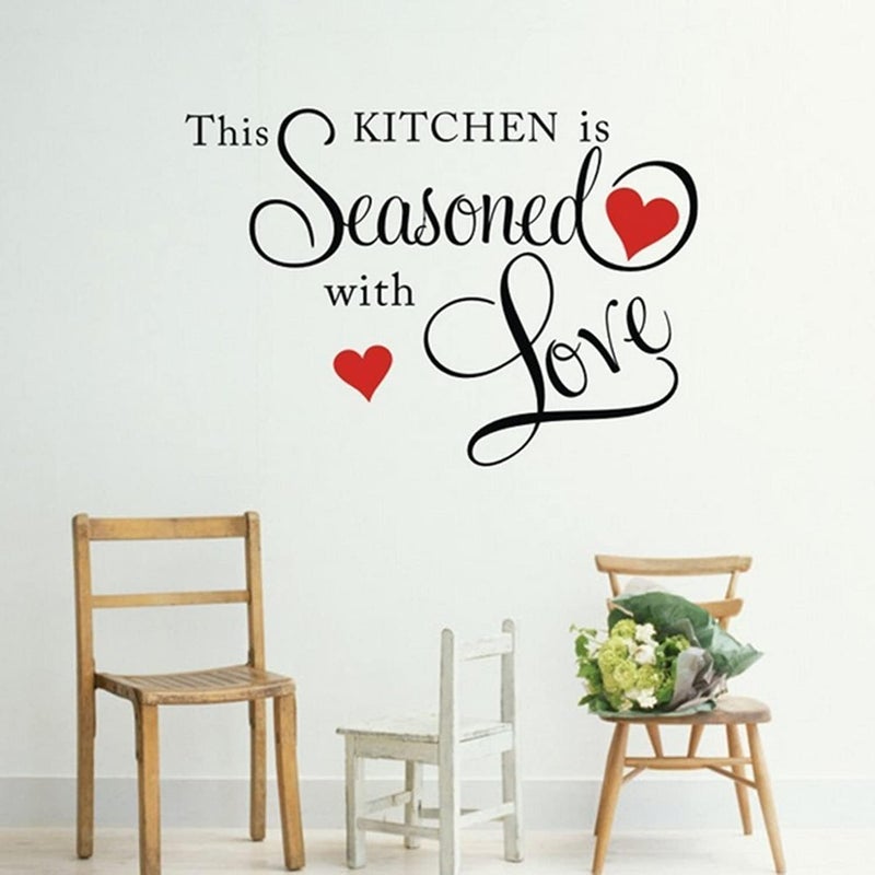 Picniva This Kitchen is Seasoned with Love Wall Quote Sticker - Image 1