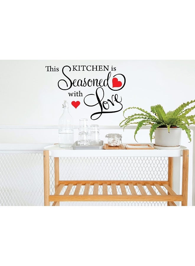 Picniva This Kitchen is Seasoned with Love Wall Quote Sticker - Image 2