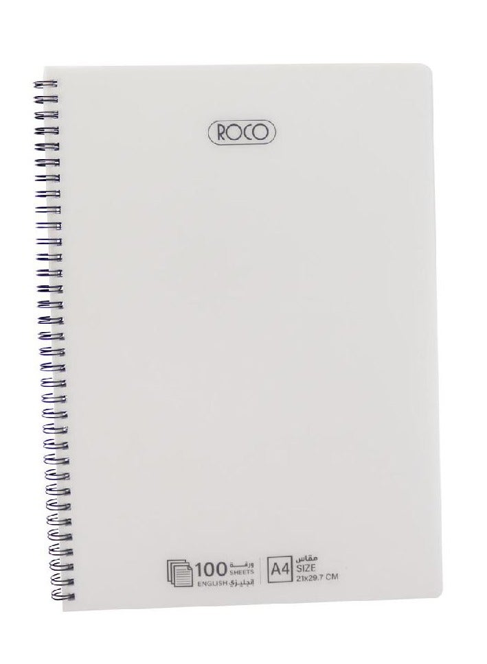 Note Pad Roco A4 ROCO English Notebook Of 100 Sheets A4 | Best Price KSA | Riyadh, Jeddah