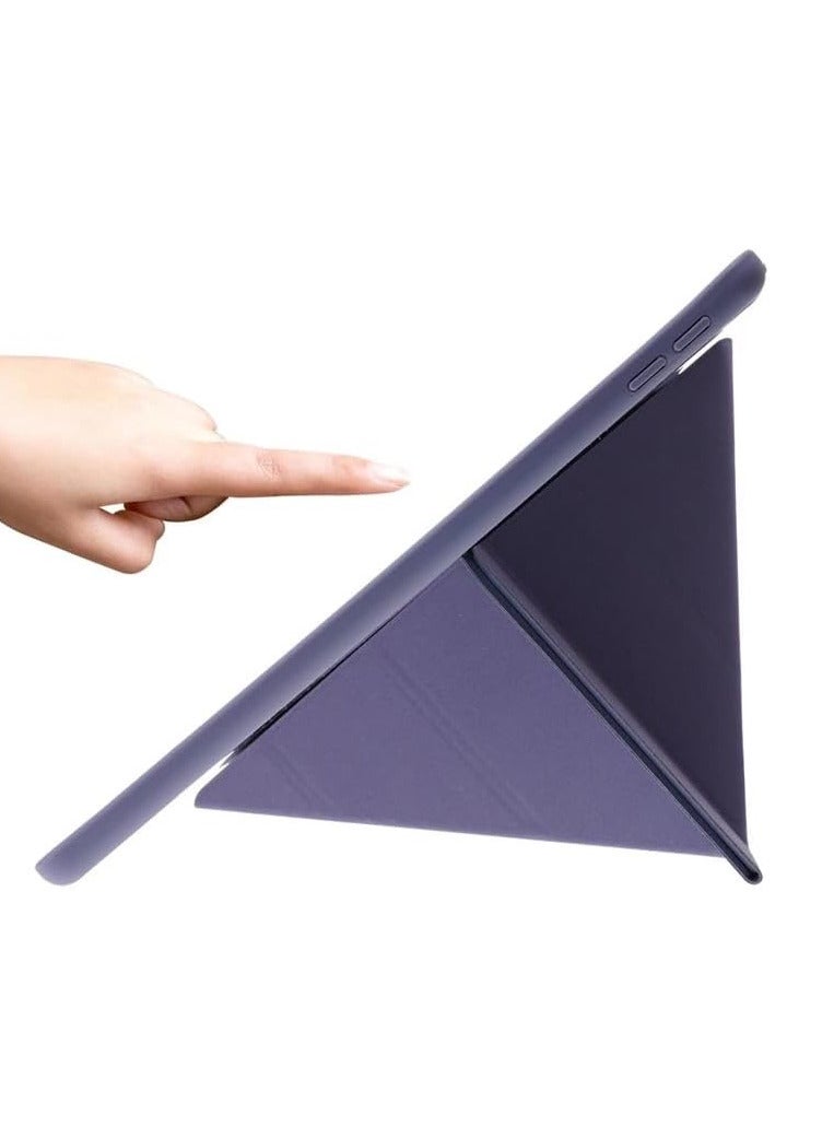 Case for for iPad 11th (A16) / 10th Gen Cover Case (2025/2022) with Pencil Holder, 5-in-1 Multiple Viewing Angles,Silky Soft Silicone Cover & Soft Clear Back Cover, Auto Wake/Sleep, (Blue Gray) - Image 3