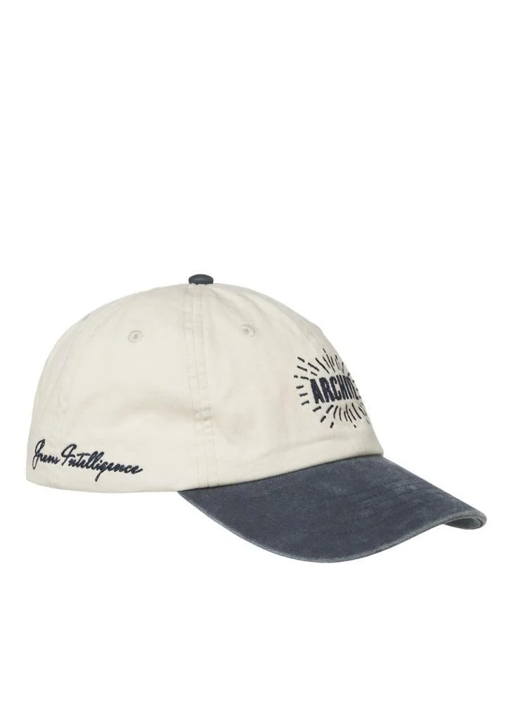 JACK & JONES Navy Blazer Graphic Curve Peak Cap  | Best Price UAE