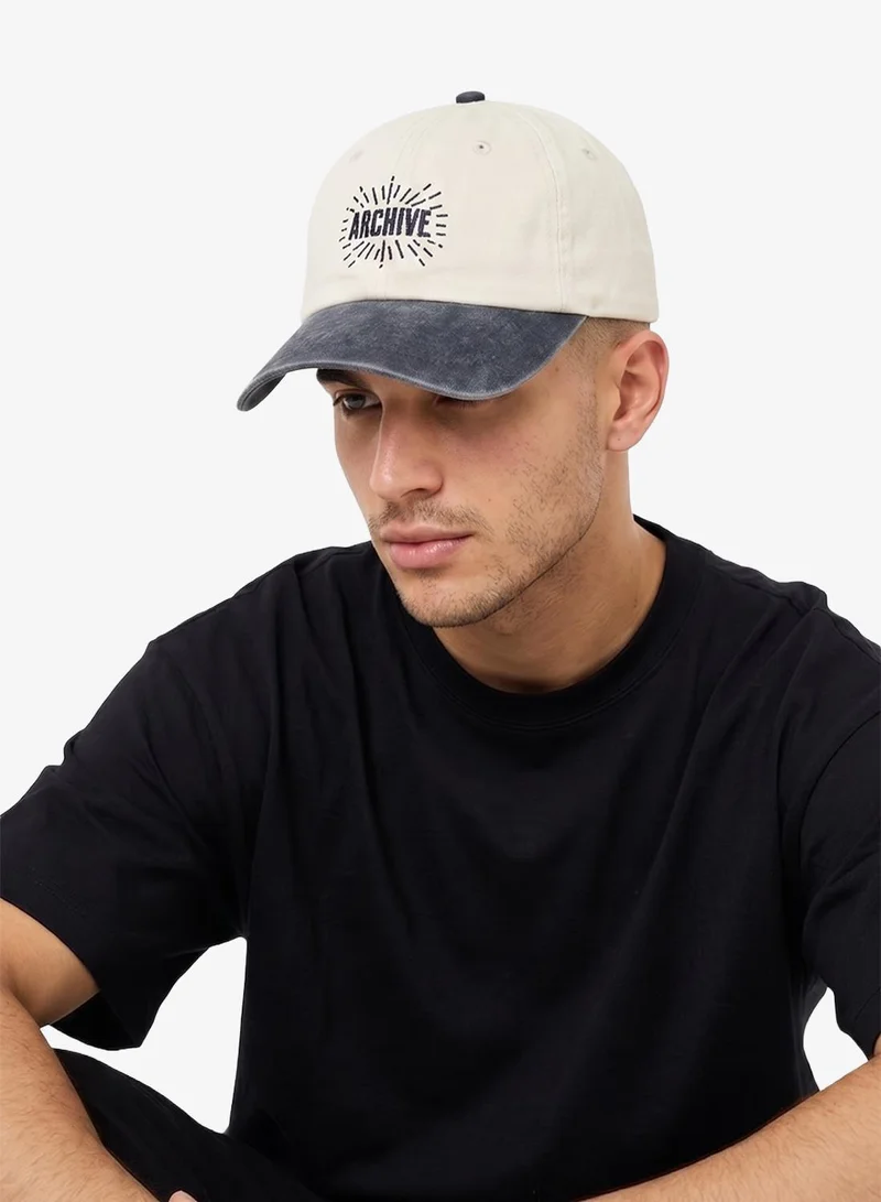 JACK & JONES Navy Blazer Graphic Curve Peak Cap  | Best Price UAE