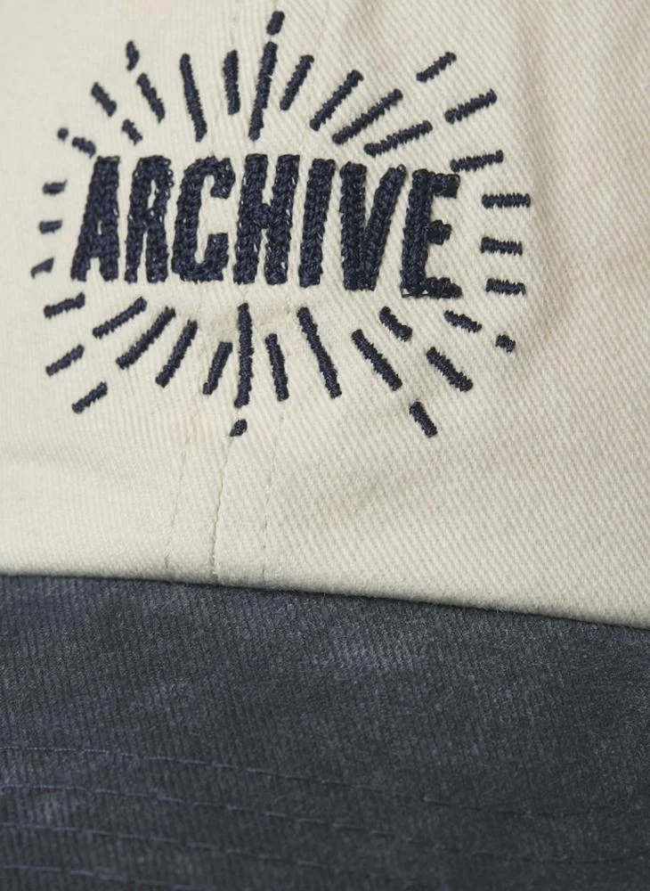 JACK & JONES Navy Blazer Graphic Curve Peak Cap  | Best Price UAE