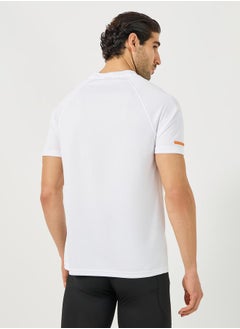 Styli Neon Print Micro Dot Raglan Fit Workout T-Shirt  - Image 5