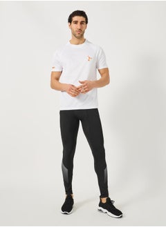 Styli Neon Print Micro Dot Raglan Fit Workout T-Shirt  - Image 2