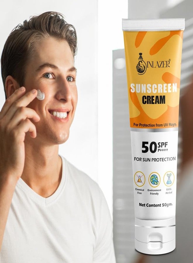 Inlazer Sunscreen Spf 50 Cream Toxin-free care for you. Our Vitamin C Daily Glow Sunscreen is crafted with natural ingredients - Image 2